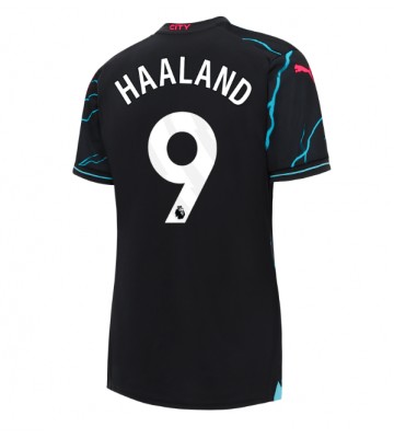 Maillot de foot Manchester City Erling Haaland #9 Troisième Femmes 2023-24 Manches Courte